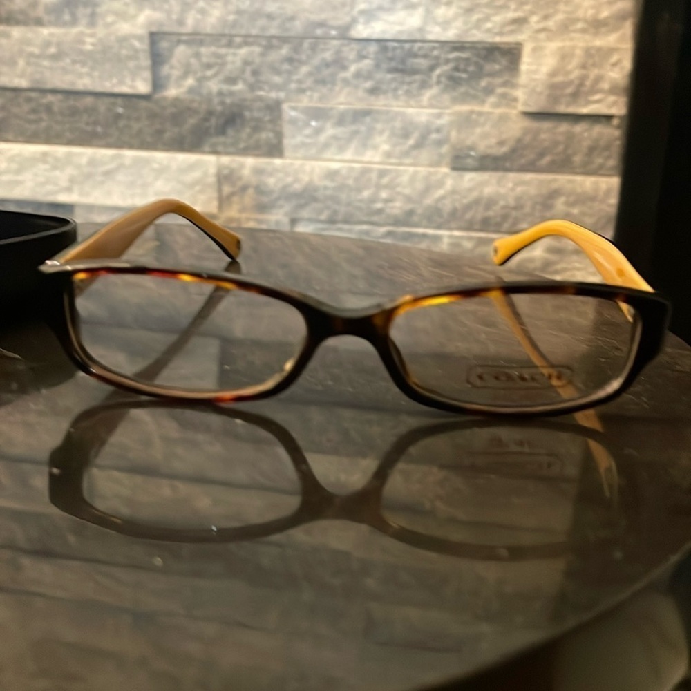 NWOT COACH GLASSES DARK TORTOISE
